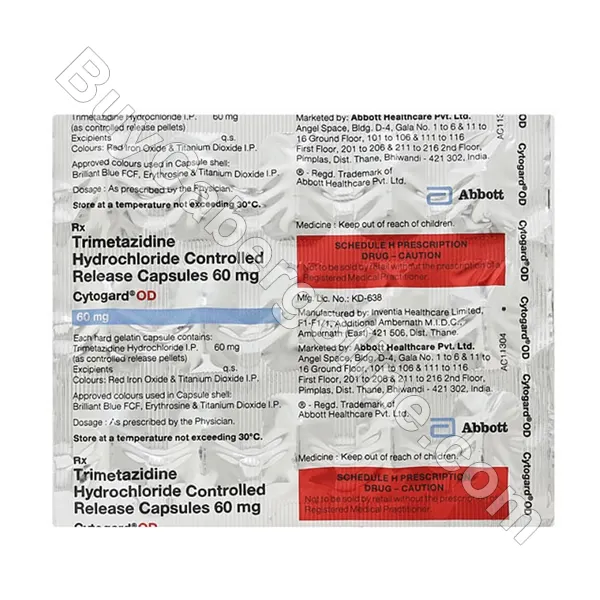Cytogard 60 Mg (Trimetazidine)