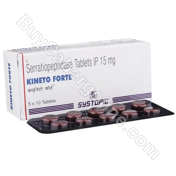Kineto Forte 15 Mg (Serratiopeptidase)