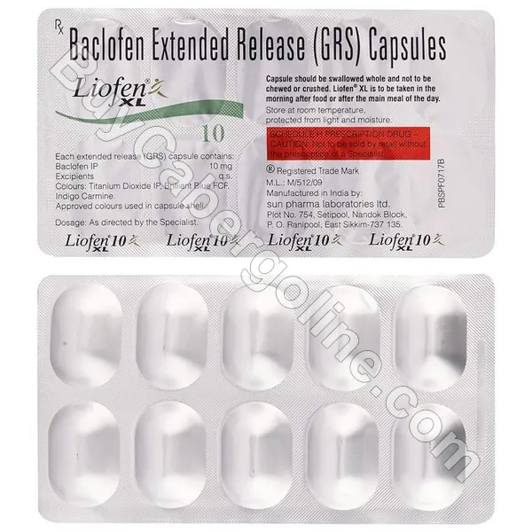 Liofen XL 10 Mg (Baclofen)