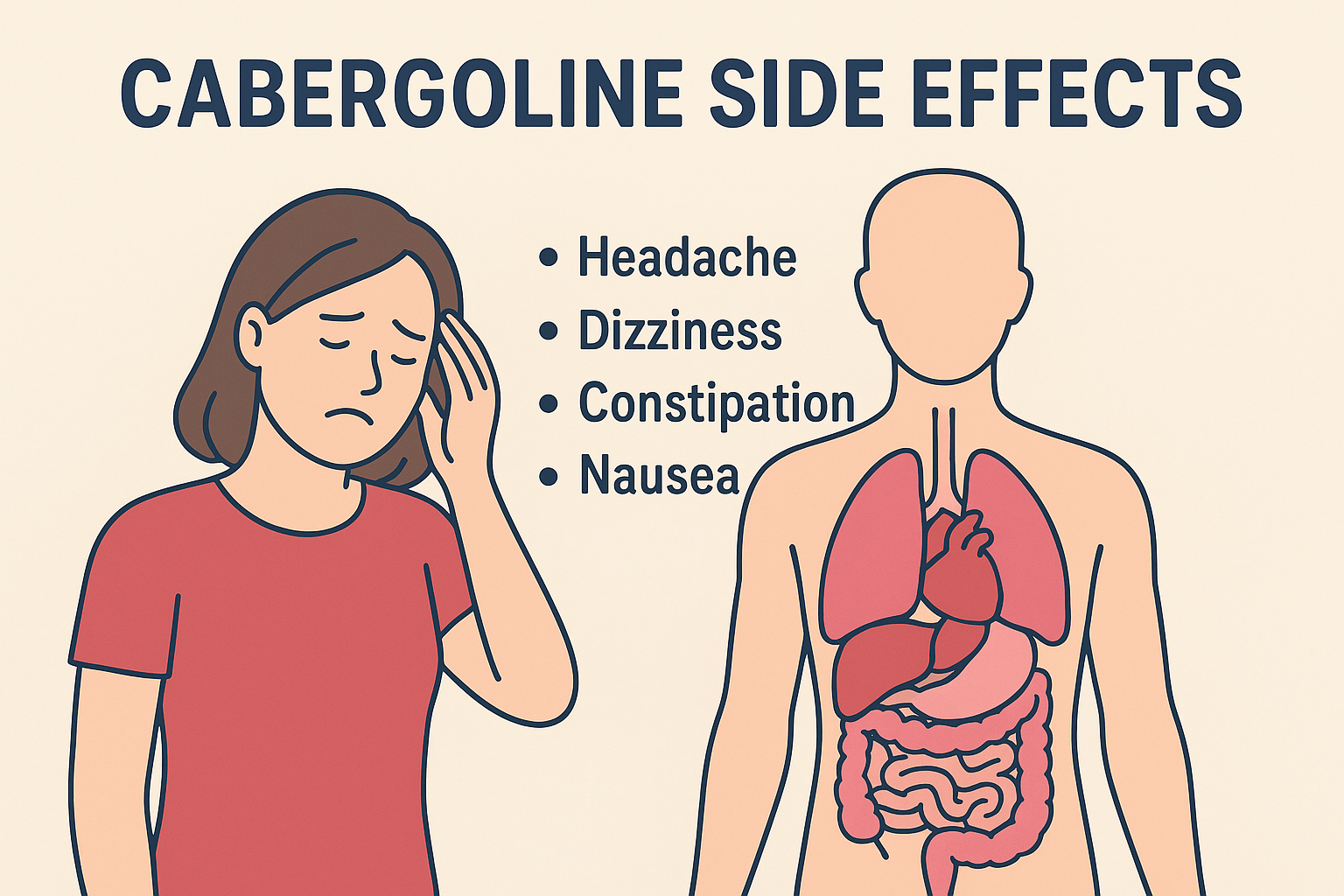cabergoline side effects