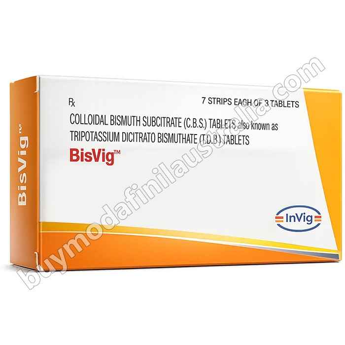 Bisvig 120 mg Tablet (Collodial Bismuth Subcitrate)